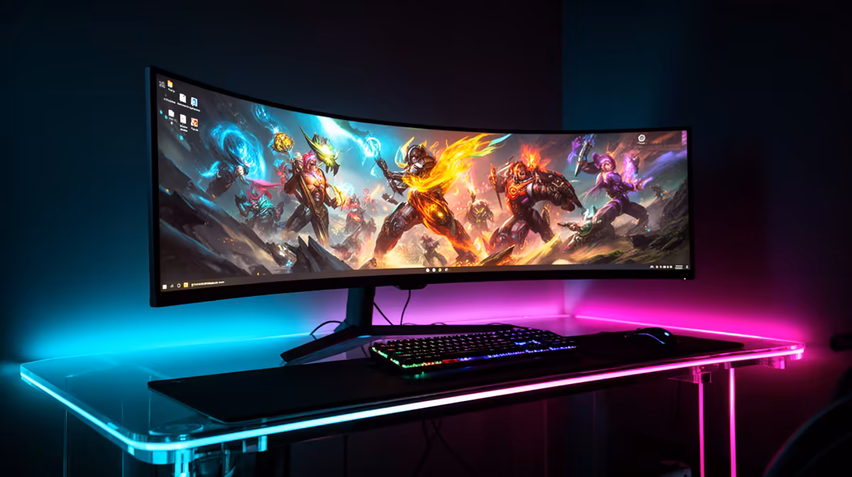 A Streamer Choose a Curved Monitor in South Africa