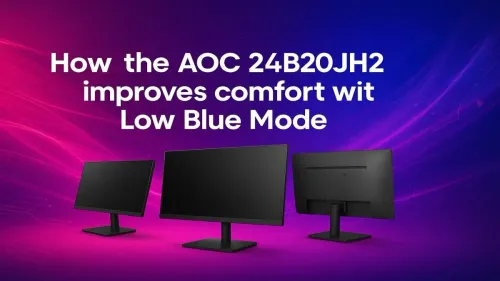 AOC 24B20JH2 Low Blue Mode Enhances Visual Comfort