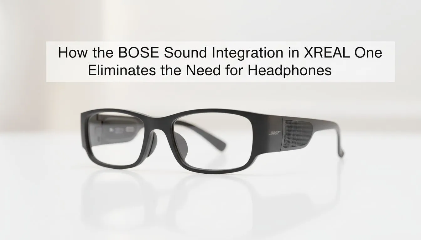 BOSE sound in XREAL One replaces headphones