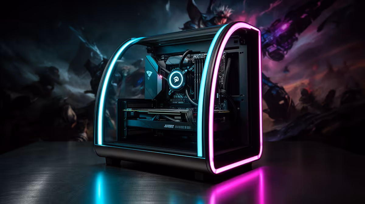 How to Build a Clean mATX Gaming PC Around a Curved