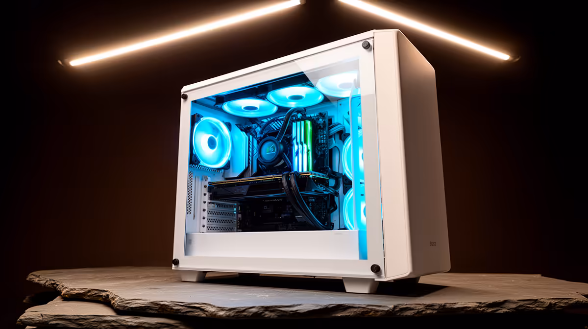 Build a Clean White ATX Gaming PC With Panoramic Case Design