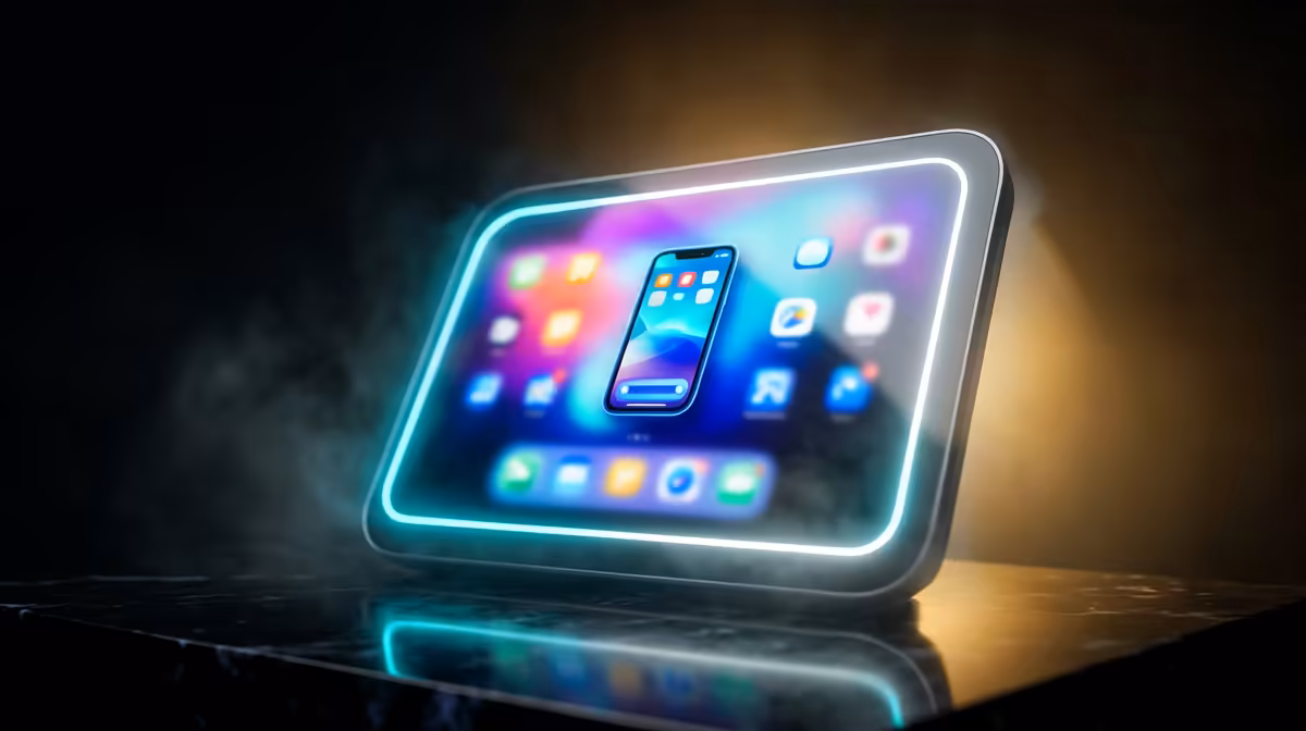 Samsung DeX Desktop Mode on a Portable Monitor
