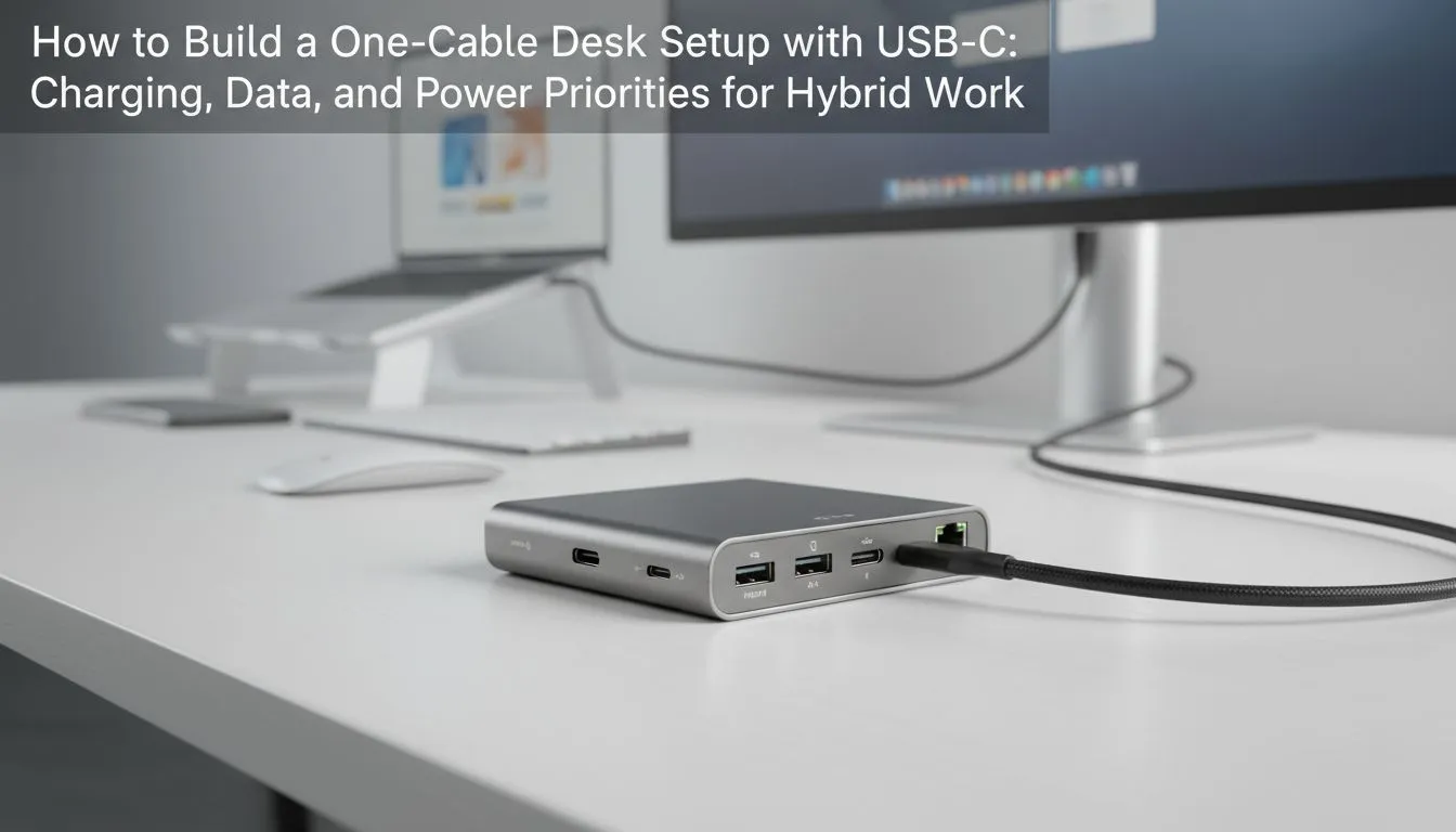 One-Cable USB-C Desk Setup Guide