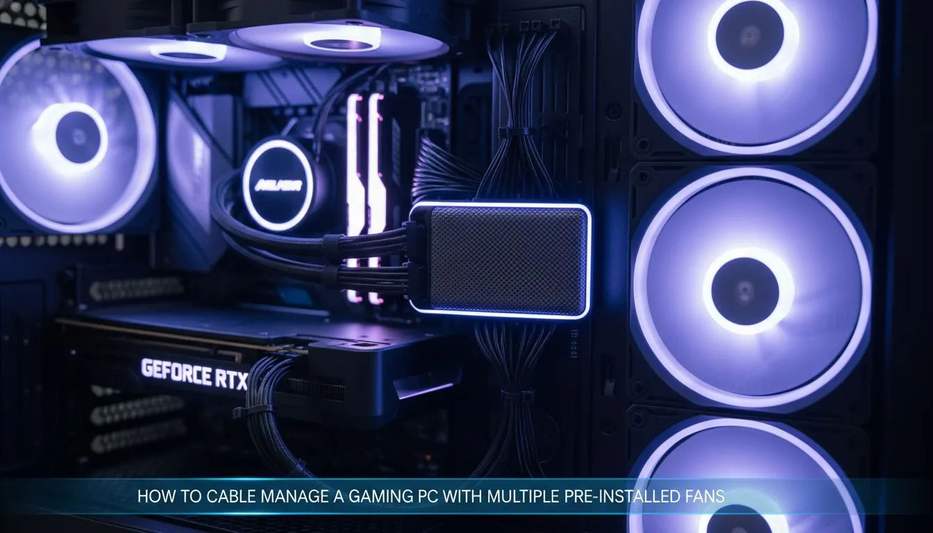 Tidy Cables Around Multiple Fans
