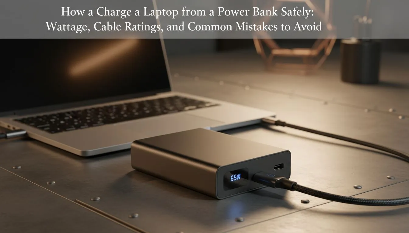 Safely Charge a Laptop from a Power Bank
