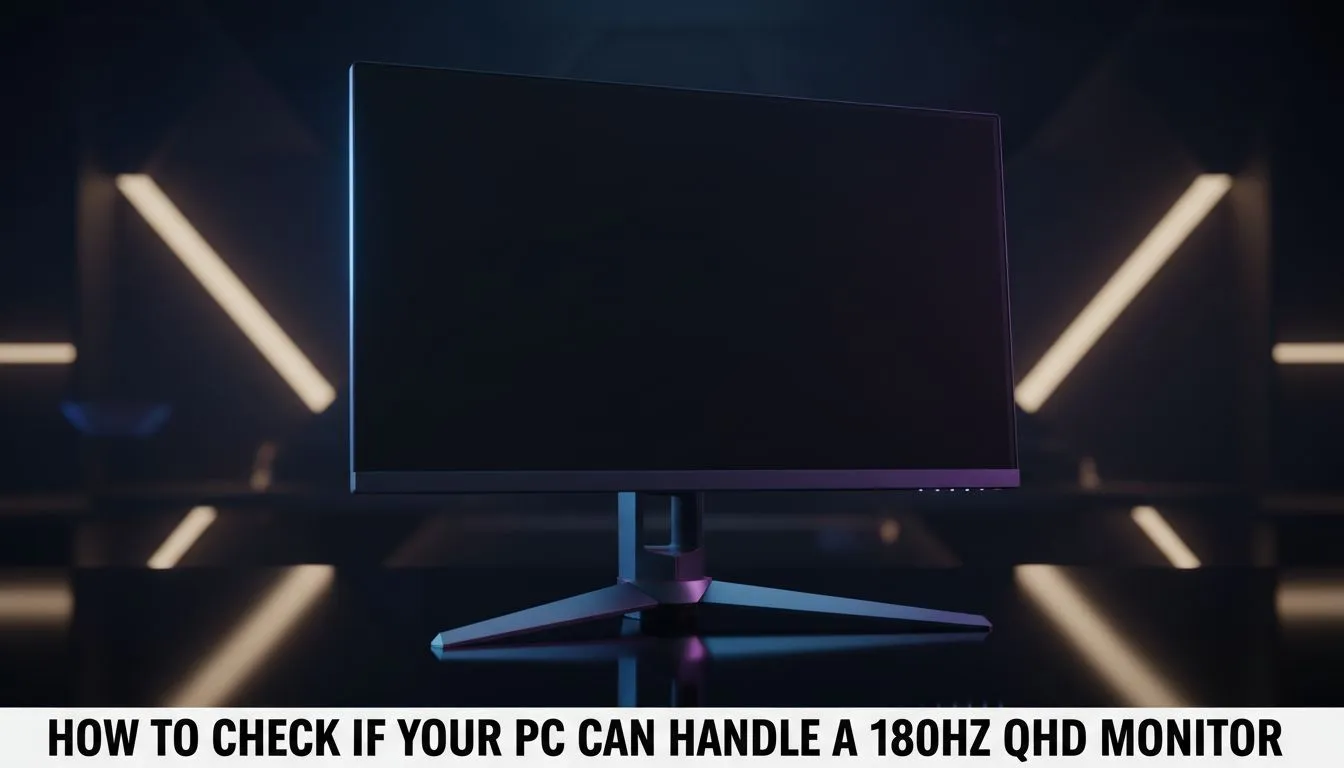 Check 180Hz QHD Monitor Readiness