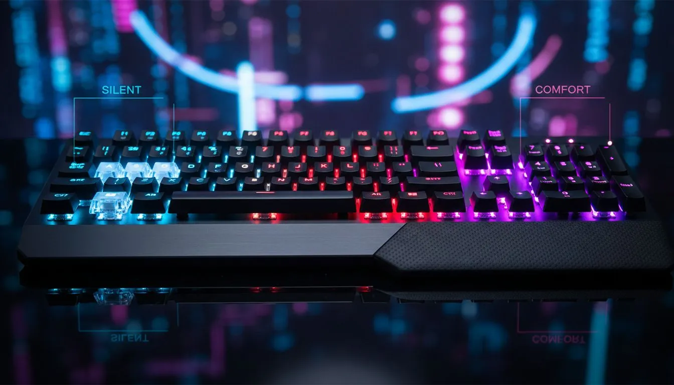 Quiet, Fast, Comfortable Keyboards for Streaming