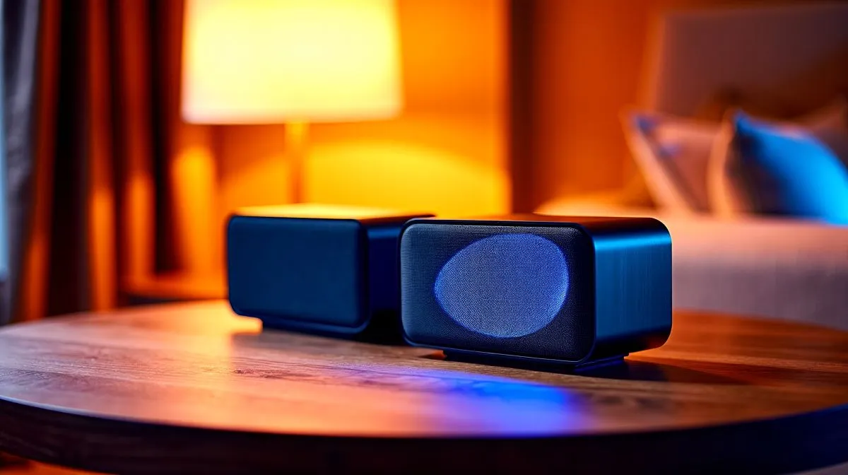 Compact speakers that switch between devices smoothly