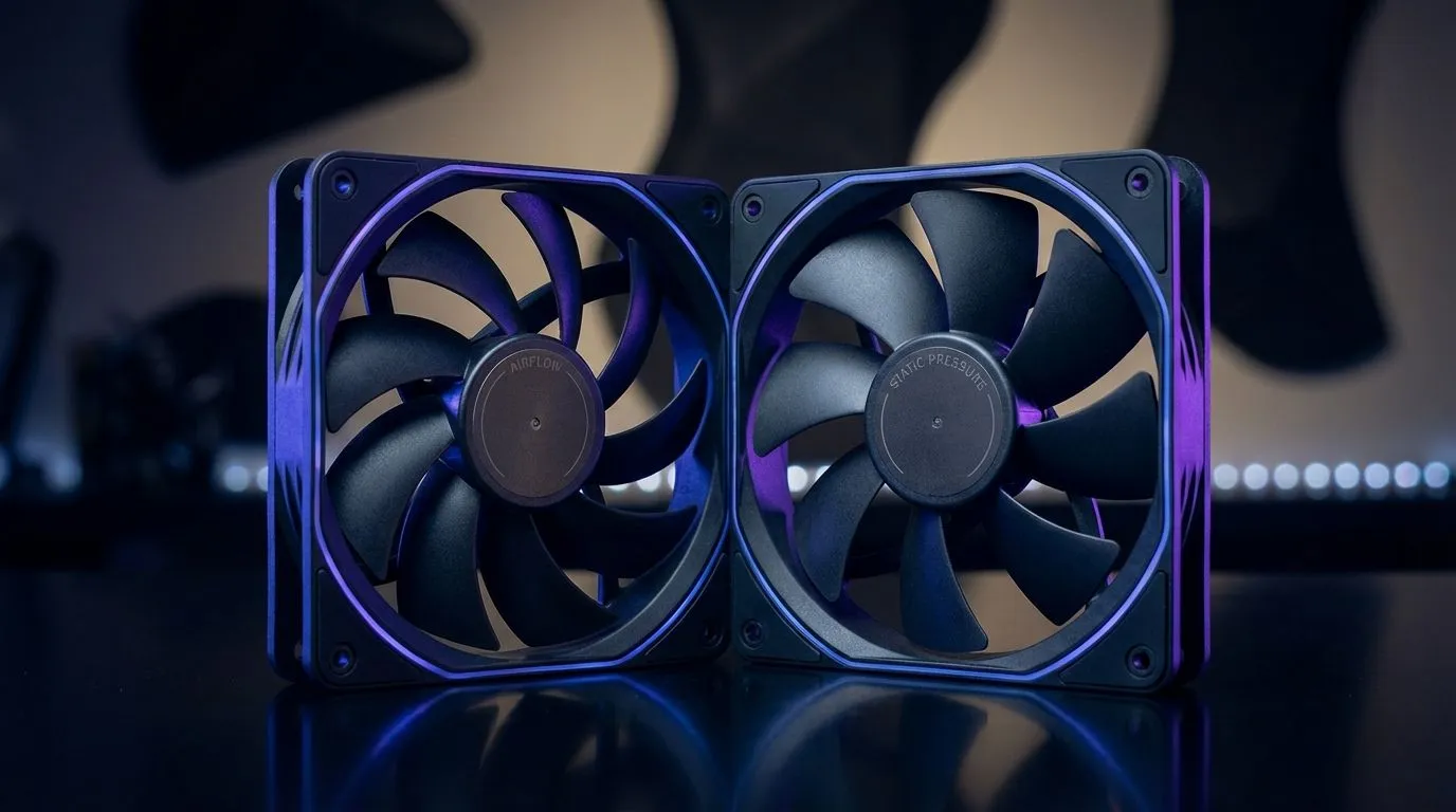 Airflow vs Static Pressure for 120mm Fans