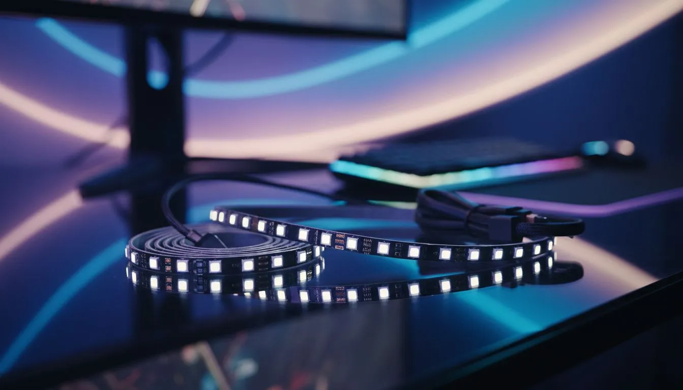 Choose LED Strip Length for Gaming Desk
