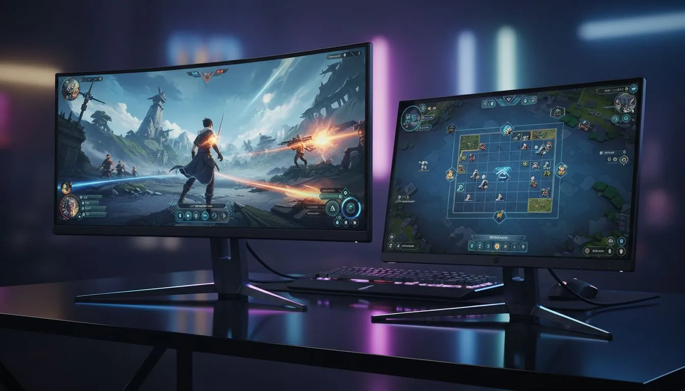 Dual-Resolution Monitor Setup