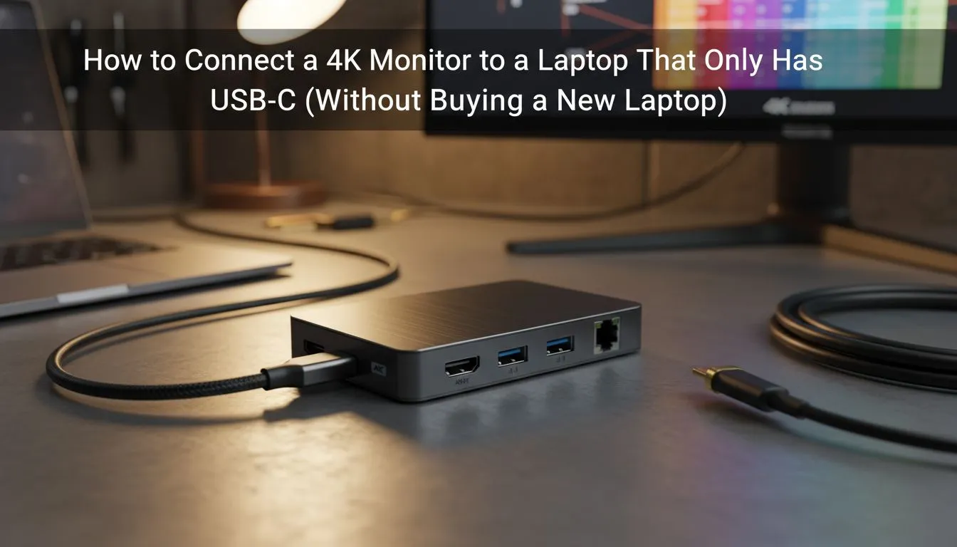 4K Monitor to USB-C Laptop Guide