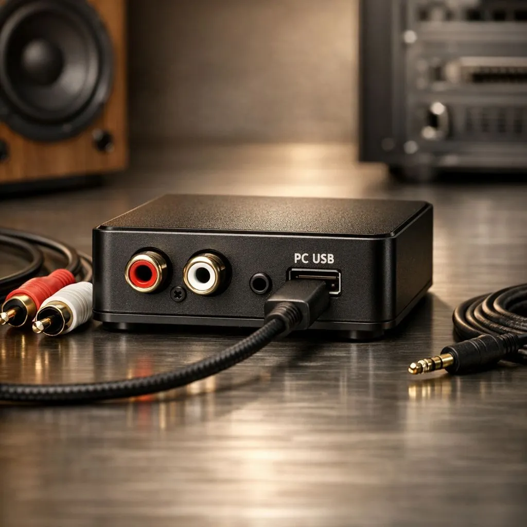 Analog Speakers to PC - No Audio Ports