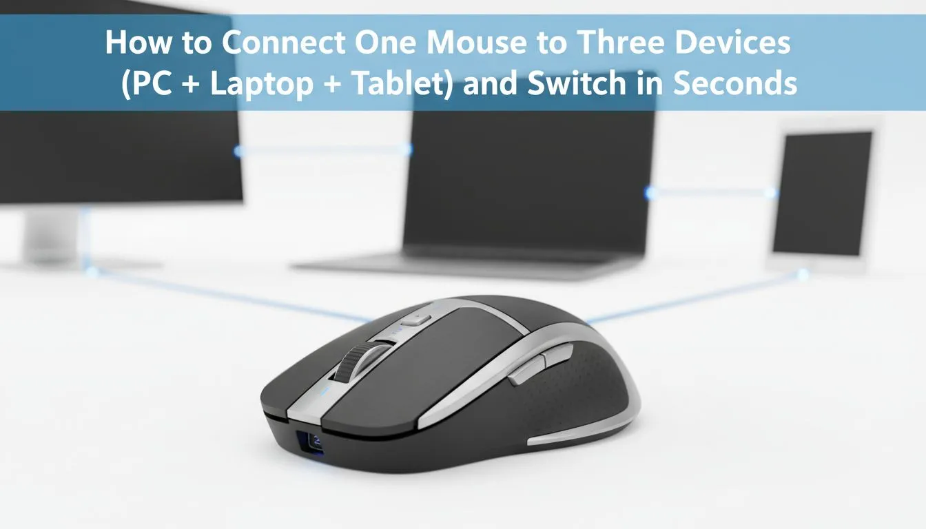 One Mouse, Three Devices, Quick Switch