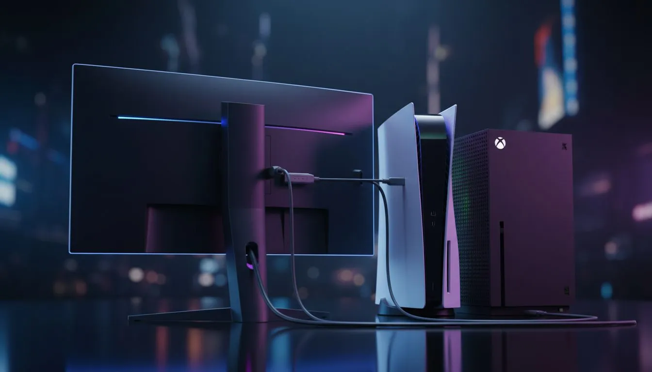 Quick monitor hookup for PS5 and Xbox Series X
