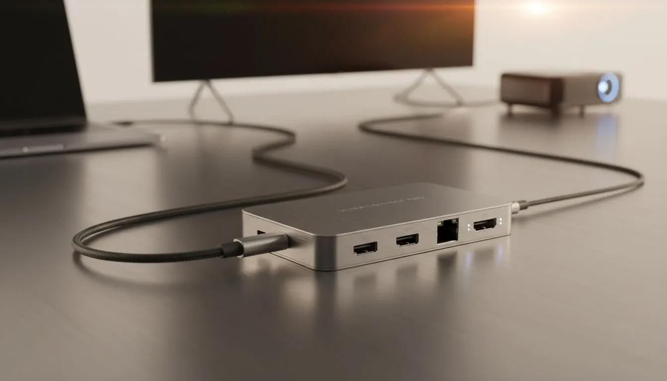 Connect Laptop to TV with USB-C HDMI Hub