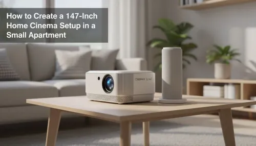 147-inch Home Cinema Setup for Small Apartments