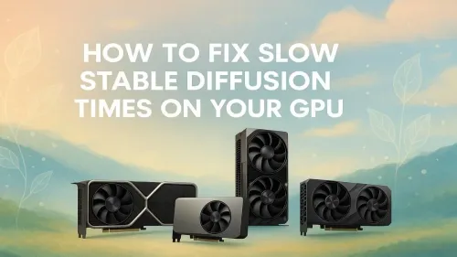 Slow Stable Diffusion? Hereโs How to Speed Up Your GPU