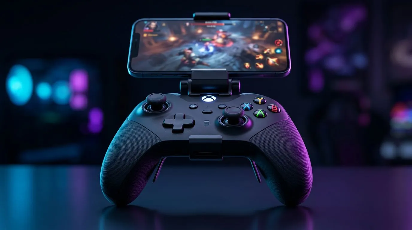 Pro mobile gaming with Bluetooth controller