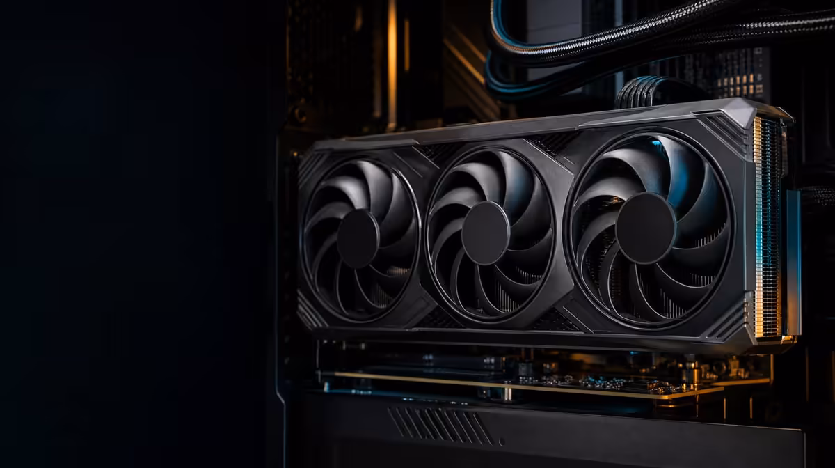 Match a flagship GPU's memory and outputs to demanding work