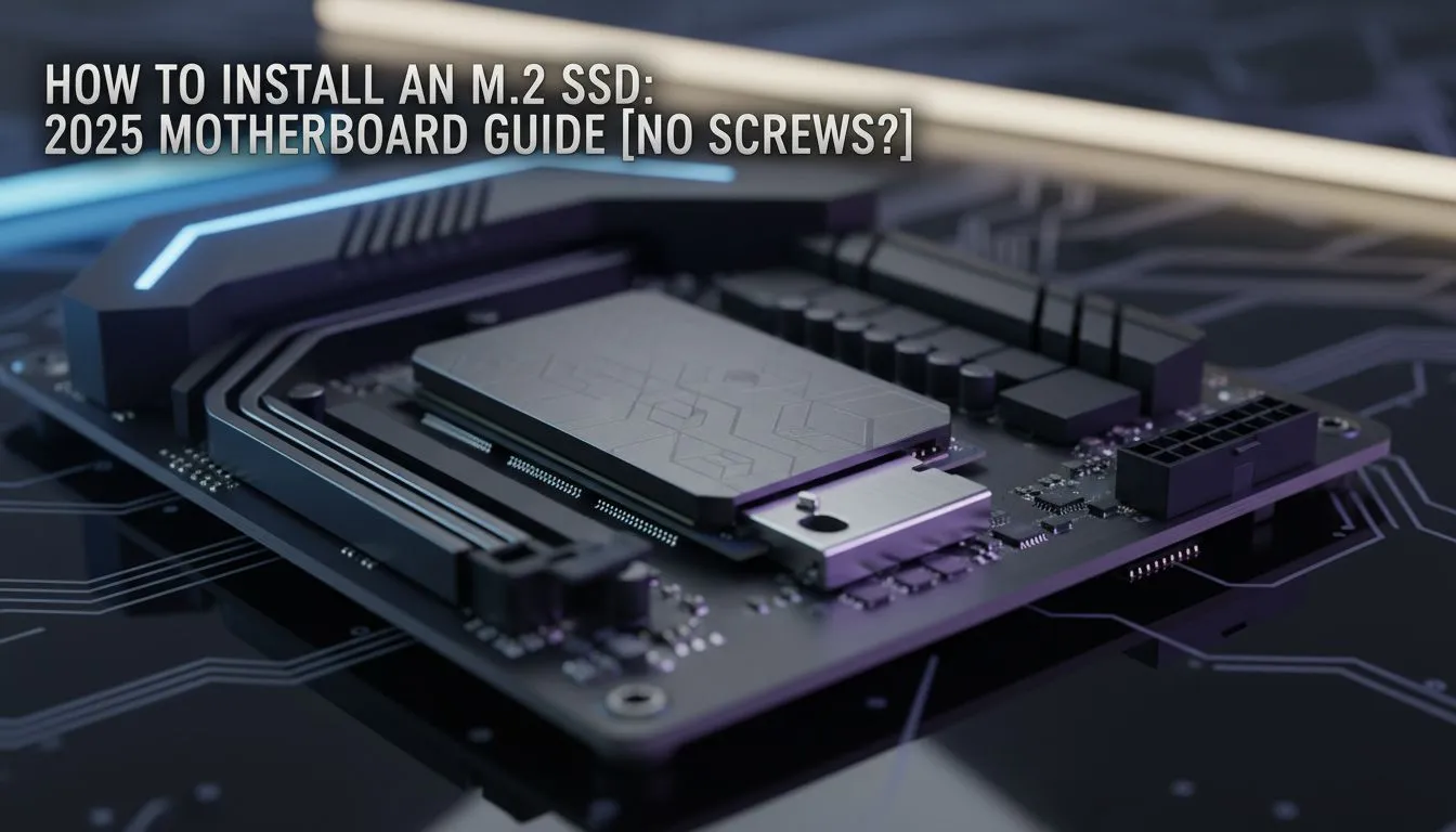 2025 M.2 SSD Install — No-Screw Methods