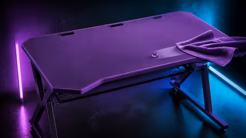 How to Keep a Purple Gaming Desk Surface Clean and Stain-Free