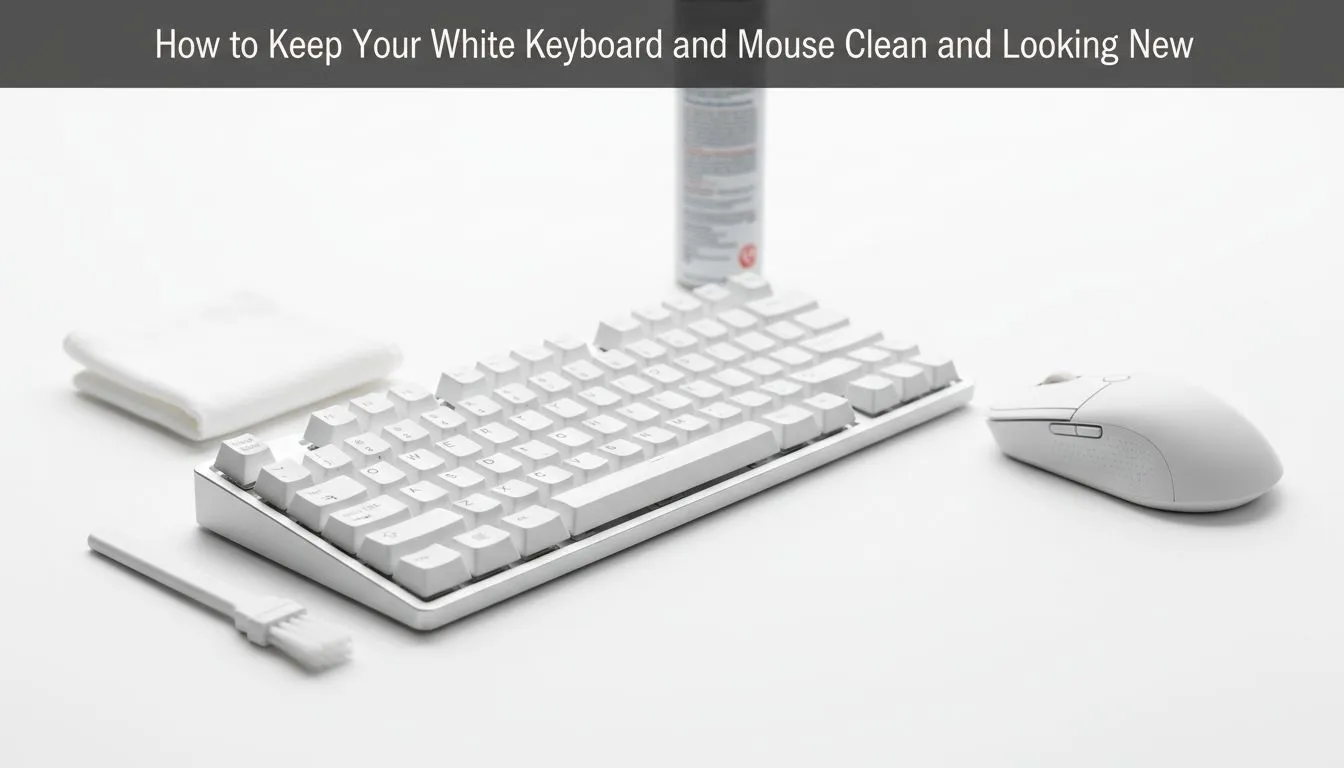 Keep Your White Keyboard and Mouse Fresh