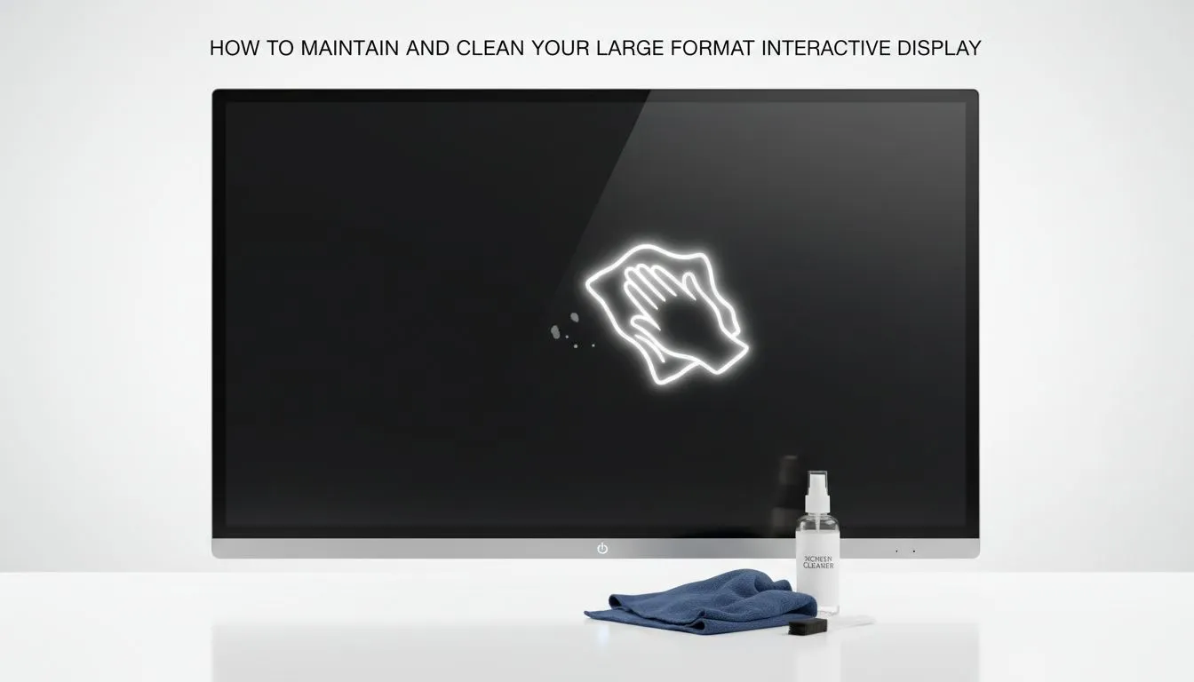 Clean and Maintain Large Format Touch Displays
