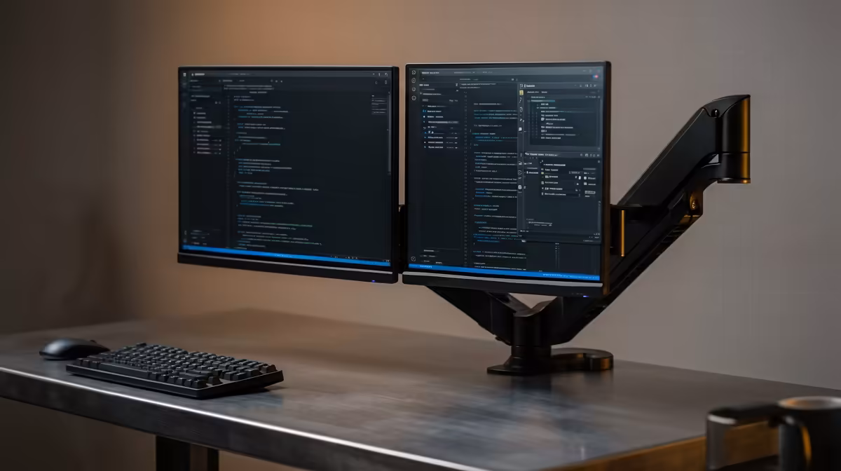 Mount Monitor and Laptop on One Arm