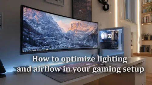 Optimize Gaming Setup Lighting & Airflow