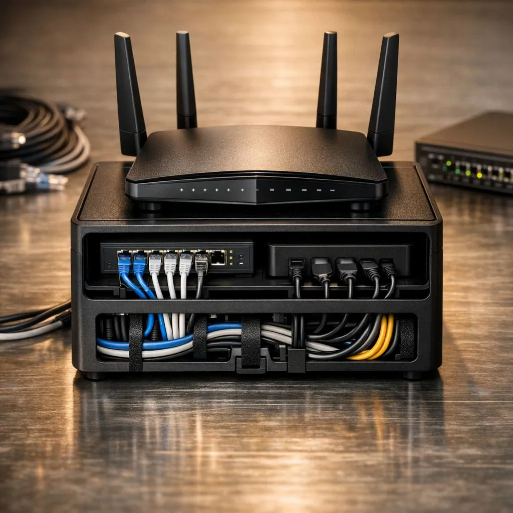 Tidy Your Network Cables and Routers
