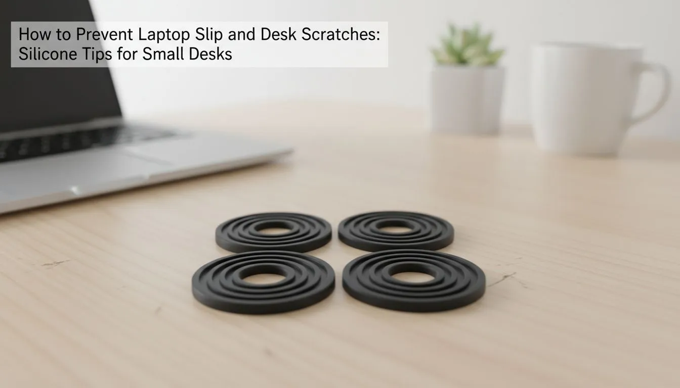 Non-slip silicone laptop pads