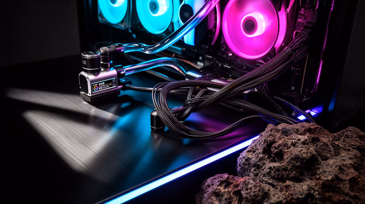How to Reduce Cable Clutter When Using ARGB Fans and AIO