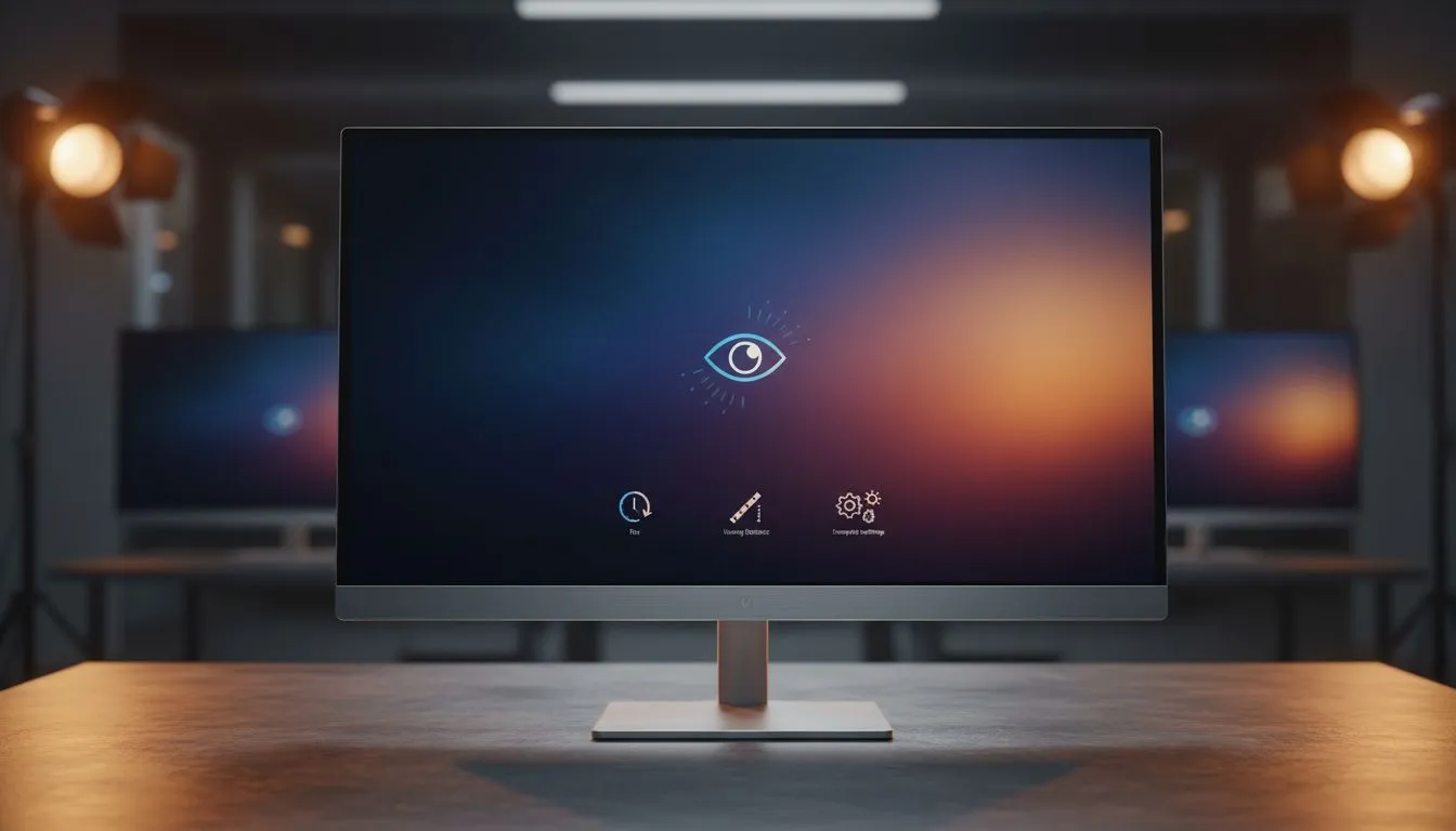 Reduce eye strain on large monitors