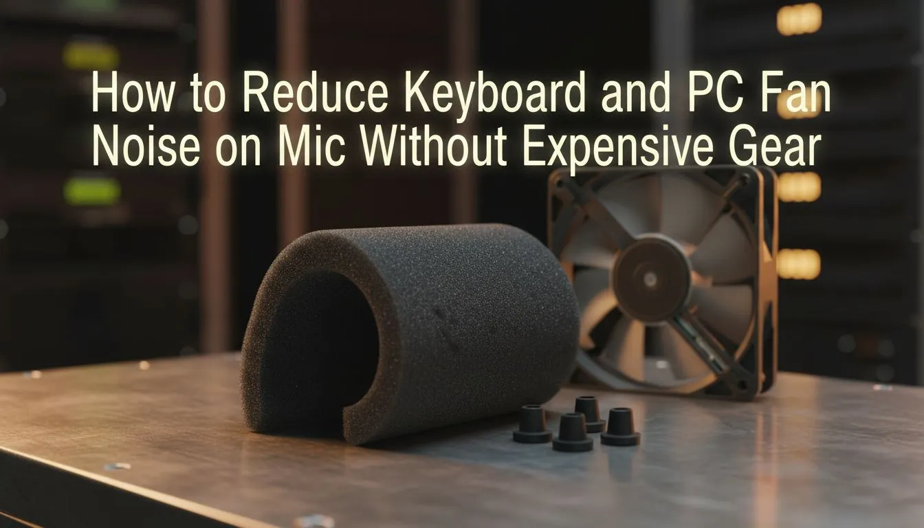 Quiet keyboard and PC fan noise fast