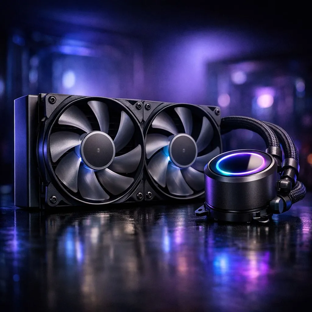 Quieter compact AIO performance, same cooling