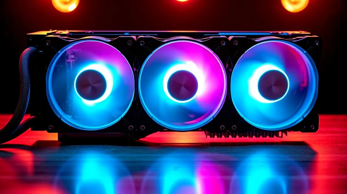 Quiet triple 120mm AIO radiator setup