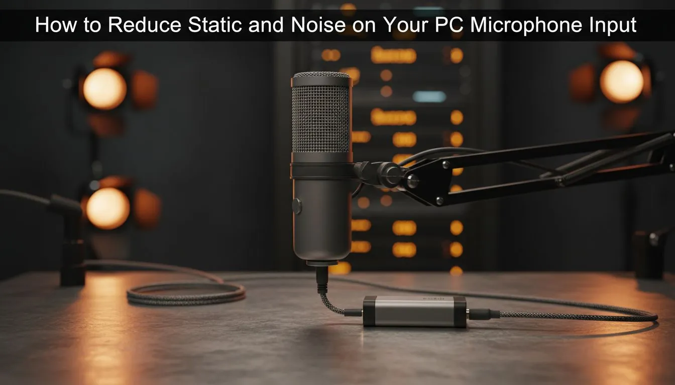 Quick Steps to Reduce Microphone Noise