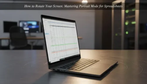 Rotate Screen for Spreadsheets: Master Portrait Mode