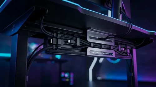 How to Route Cables on a Large Gaming Desk With Integrated Channels
