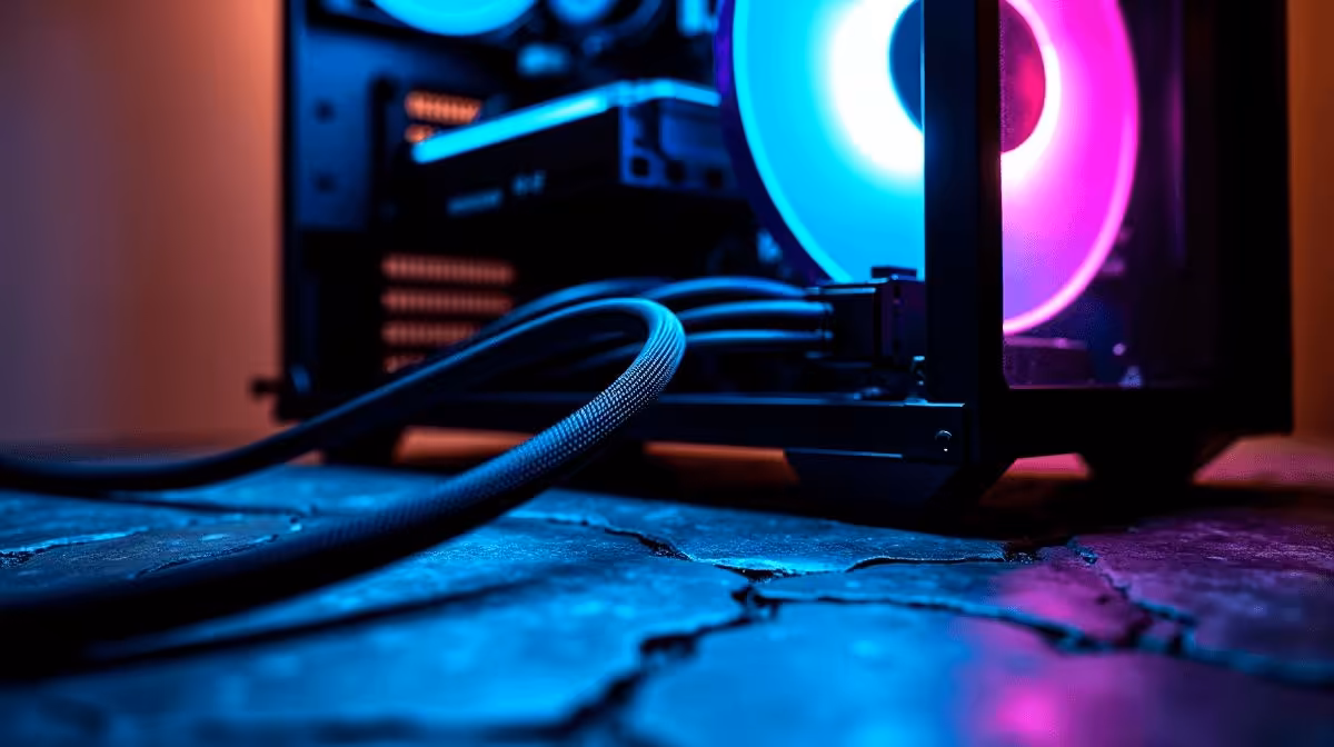 Clean GPU cable routing with extension cables