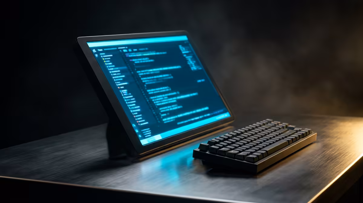 Dual-Screen Trading and Coding on the Go