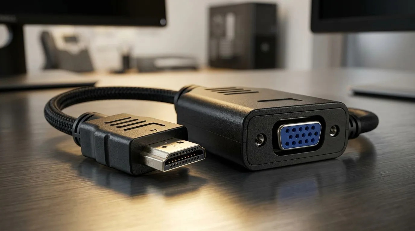 Step-by-step dual display with HDMI to VGA