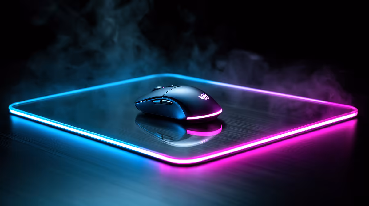 Set Up a Glass Gaming Mousepad for: surface, thickness and