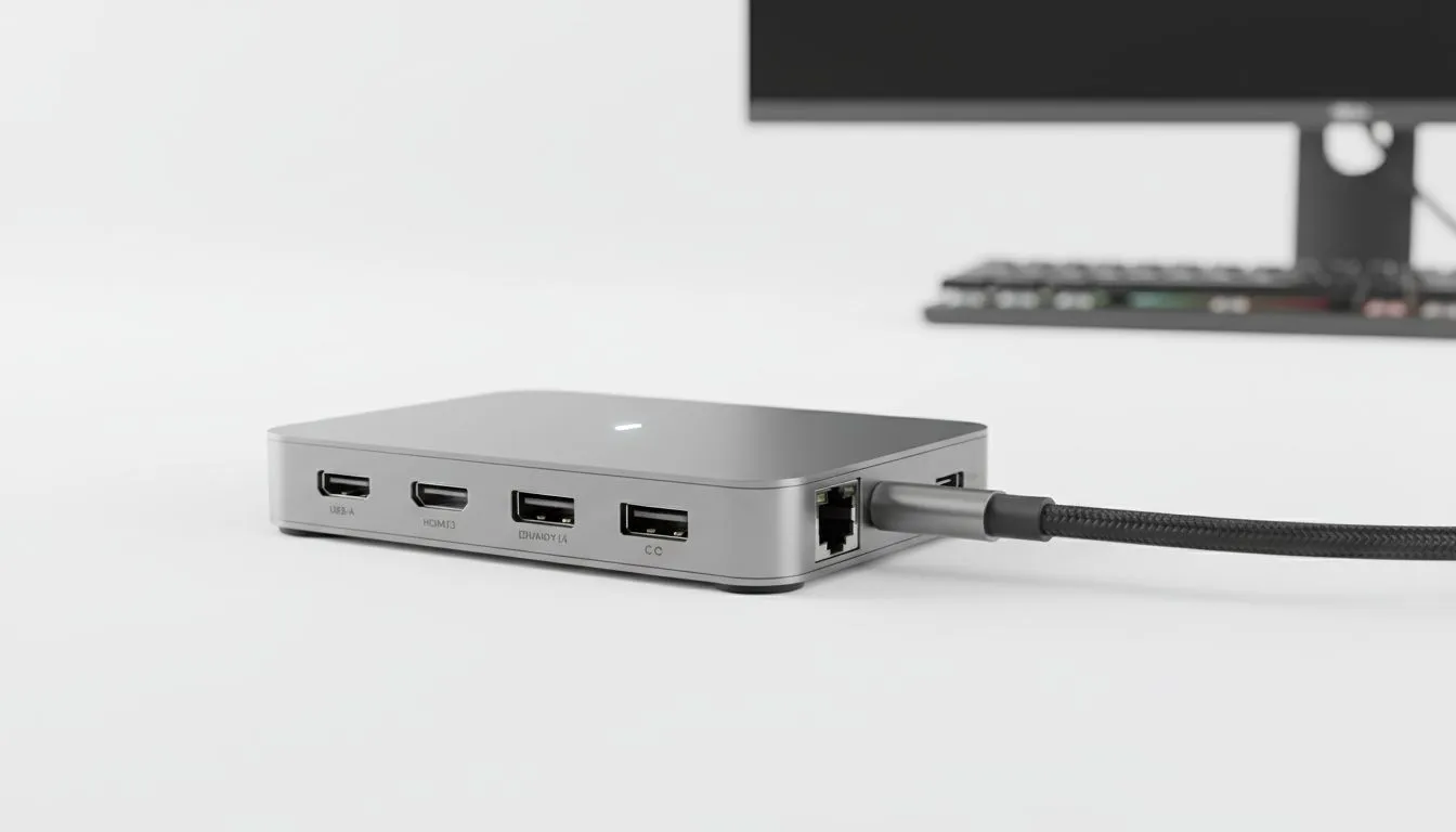 Single USB-C Home Office Setup