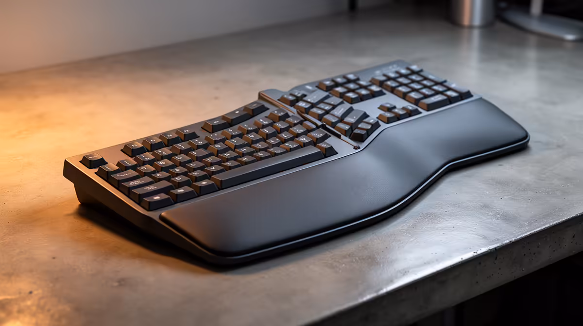 Set Up a Split Ergonomic Keyboard for: ports, fit and