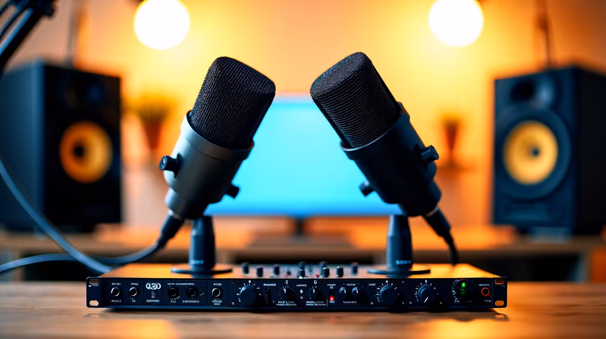 Two Mics, One Interface, Clean Dual-Track Audio