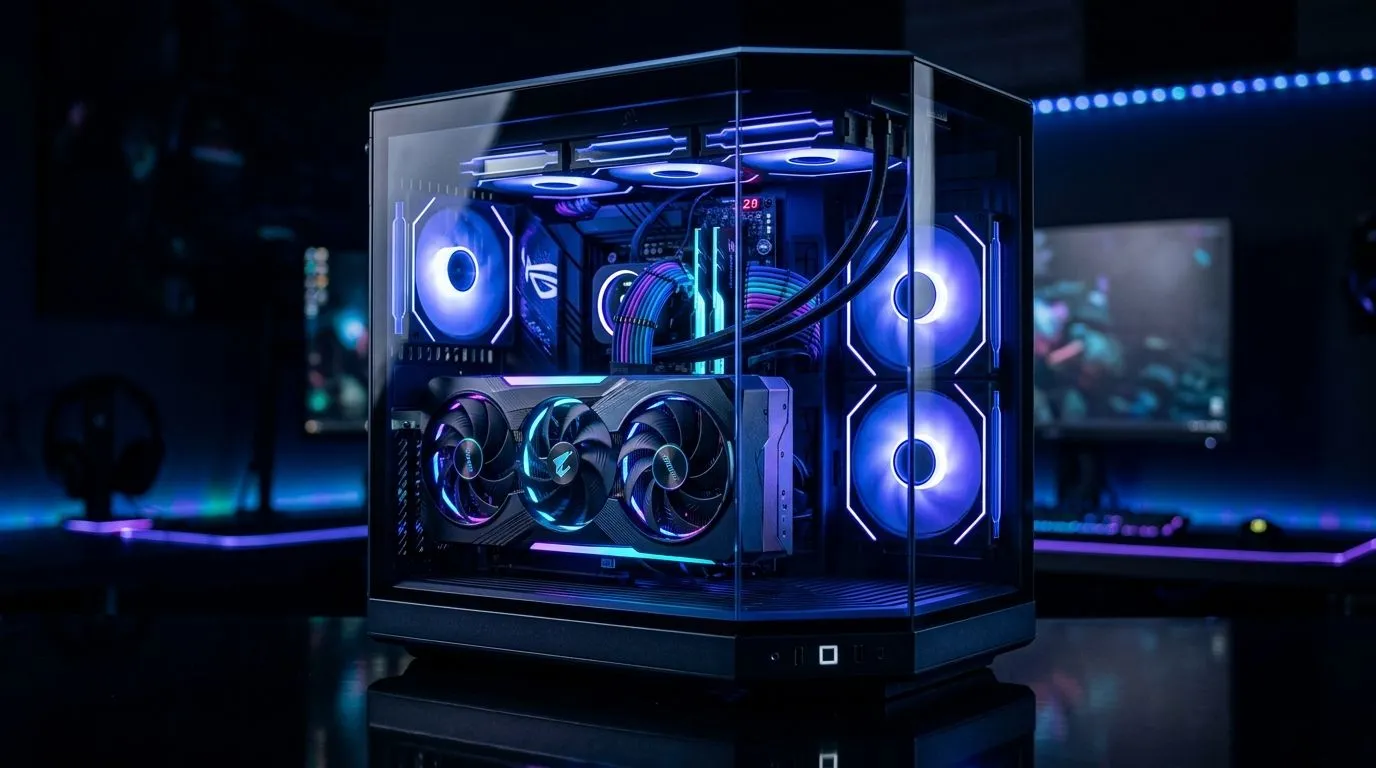 Show your GPU in 270° with a clean panoramic build