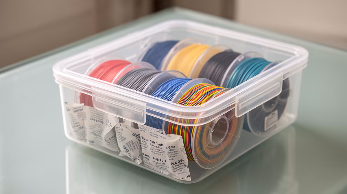 Airtight Filament Storage With Silica Gel