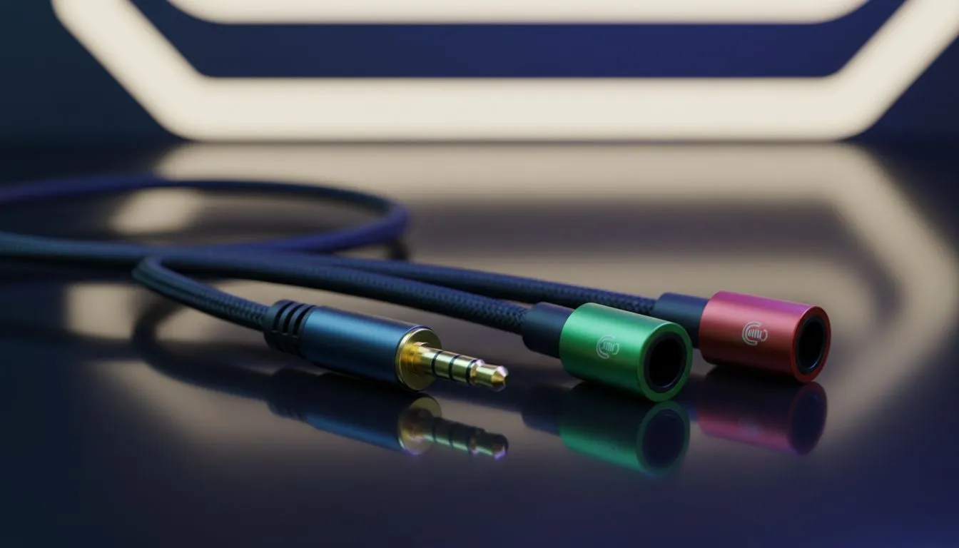 Connect a single 3.5mm headset to split ports